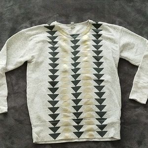 J Crew Geometric Pattern Sweatshirt